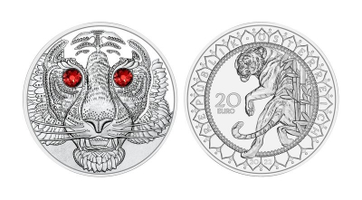 20 Euro Silber Österreich 2022 PP - Tiger